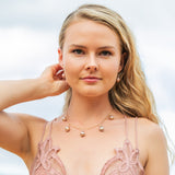 Dripping Pink Edison Pearl Necklace