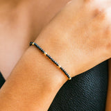 Black Spinel Stretchy Bracelet