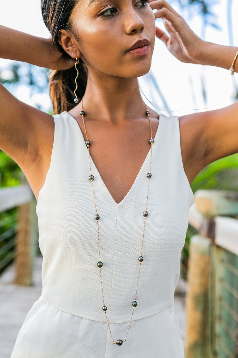 Pearls for Days – Long Tahitian Pearl Necklace
