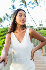 3 Blue Tahitian Dripping Pearls on Starburst Chain Necklace