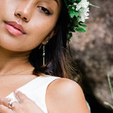 Tahitian Pearl Chain Dangle Earrings