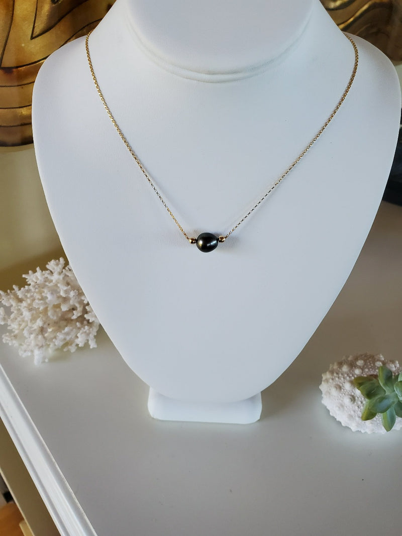 5 Floating Tahitian Pearl Necklace