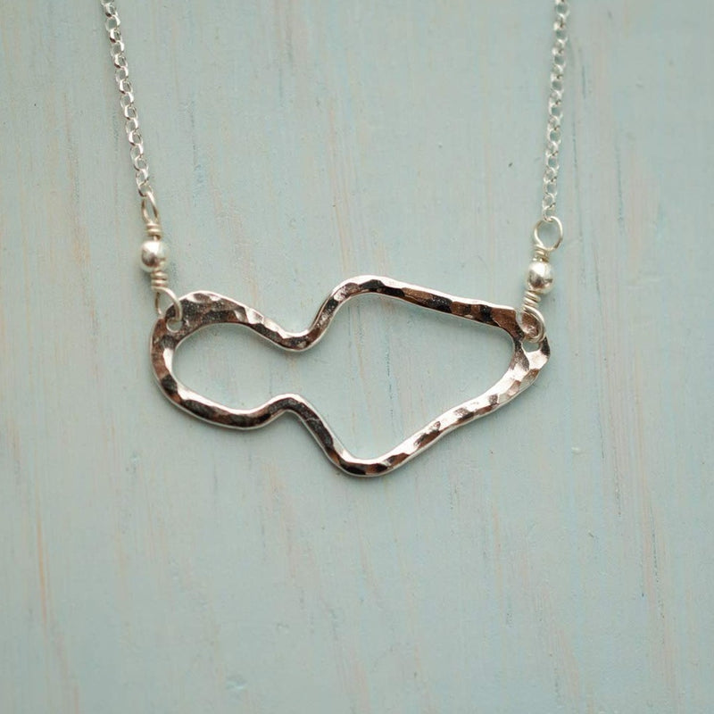 Sterling Silver Island of Maui Necklace